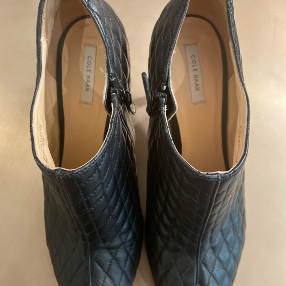 Cole Haan Annabel quilted black booties with open toe. Size 10. - Picture 11 of 11